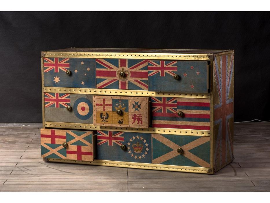 комод с ящиками Union Jack Sirius Jet STG  [4300] мультиколор