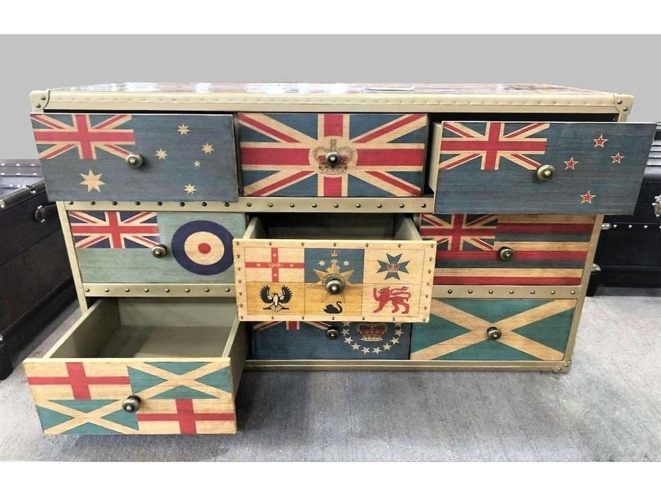 комод с ящиками Union Jack Sirius Jet STG  [4300] мультиколор
