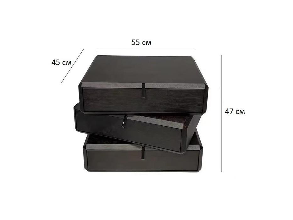 тумба прикроватная с 3 ящиками Teorema Wenge: STG [4425] (венге)
