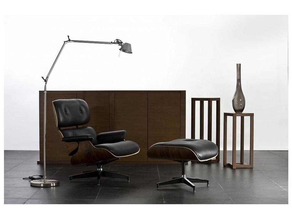 кресло с оттоманкой Eames Lounge STG  [9153] чёрный