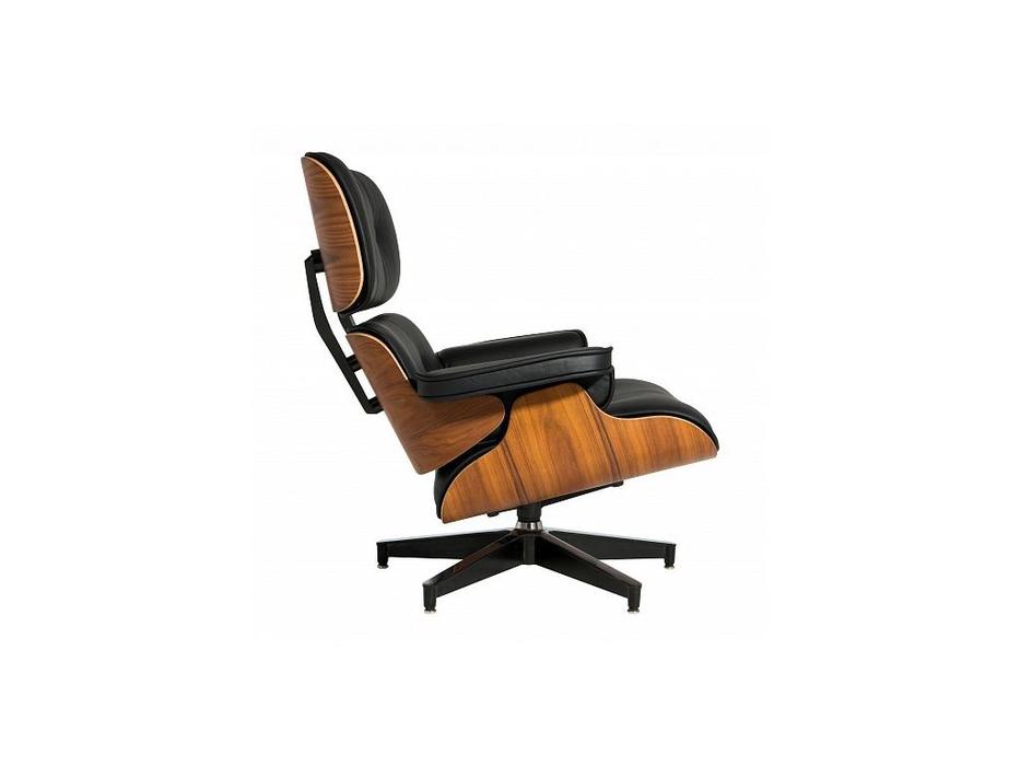 кресло с оттоманкой Eames Lounge STG  [9153] чёрный