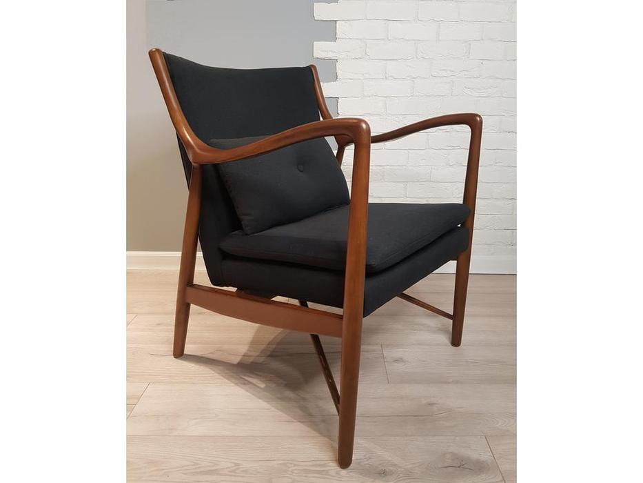 кресло  Finn Juhl Model 45 STG  [5577] черный, коричневый