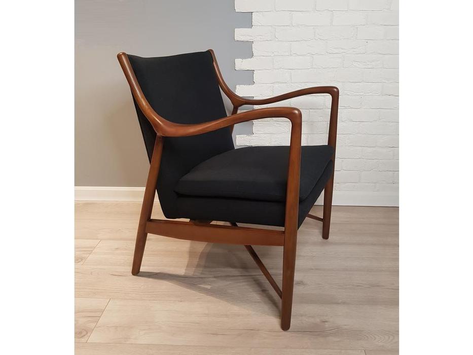 кресло  Finn Juhl Model 45 STG  [5577] черный, коричневый