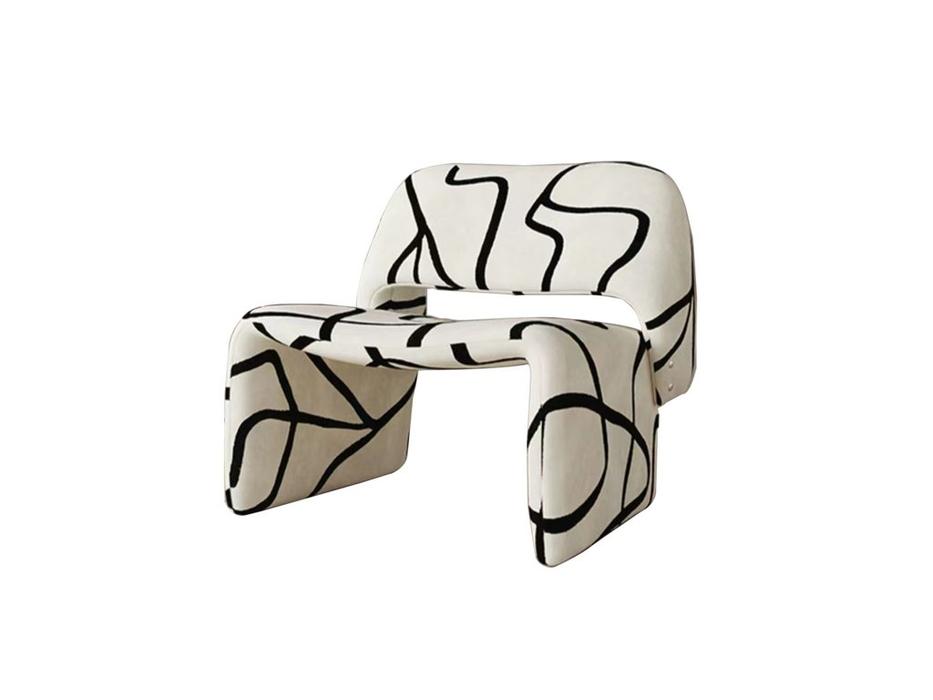 кресло Ondine Lounge Chair: STG [6007] (белый, черный)