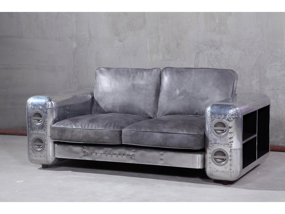 диван 2 местный "Phoenix RS030-2" STG [9507] (серебро)