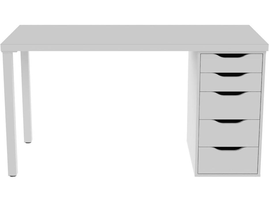 стол письменный с ящиками Ингар SweSt  [S00456] белый
