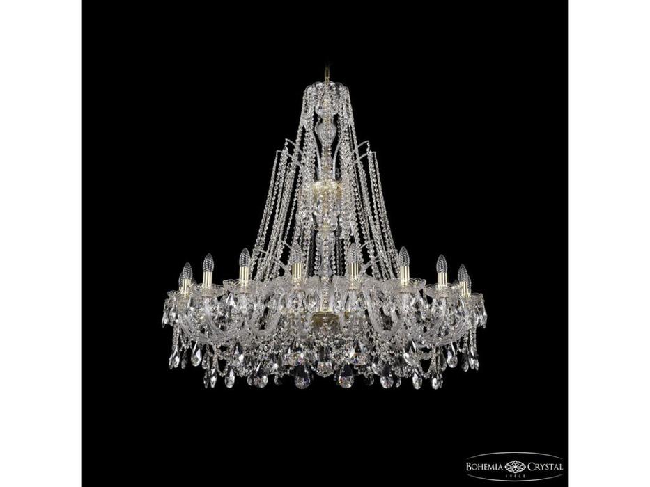 люстра хрустальная  1411/20/400/XL-120 G Bohemia Ivele Crystal  [1411/20/400/XL-120 G] прозрачный