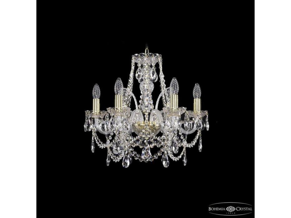 люстра хрустальная 1411/6/160 G: Bohemia Ivele Crystal [1411/6/160 G] (прозрачный)